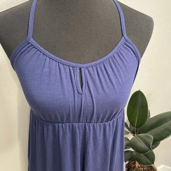 Mossimo Supply Co Women's Blue Green Colorblock Sleeveless Maxi Dress Size Small - Picture 2 of 6